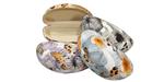 Clam Shell Hard Sunglass Case w/ Butterfly and Denium Pattern