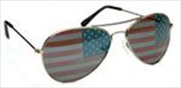 US Flag Teardrop Aviator Sunglasses
