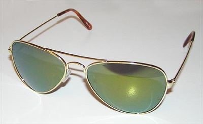 Rogue Trooper LTD Gold Mirrored Aviator Sunglasses