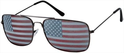 US Flag Aviator Sunglasses